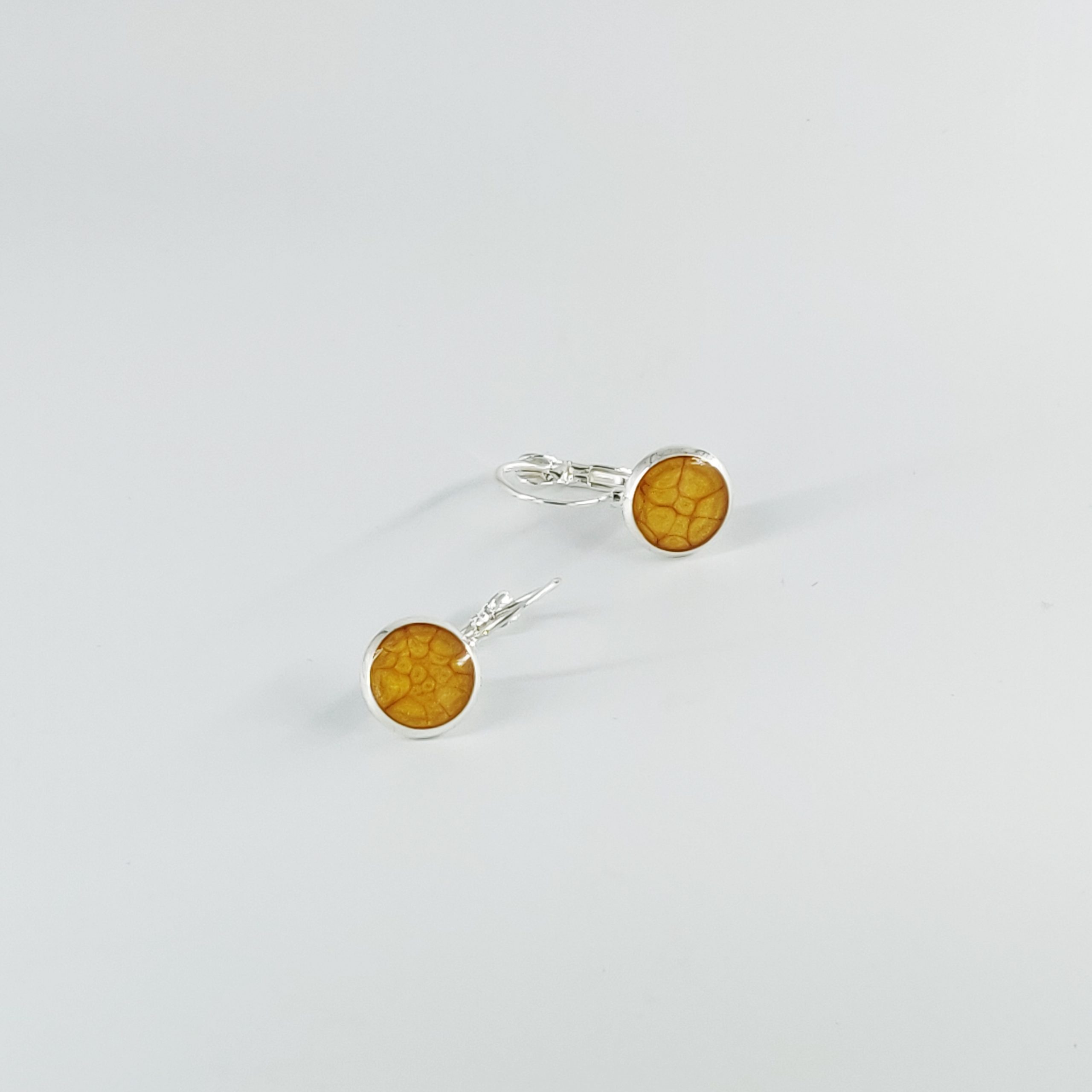 bijou créateur montpellier boucles d'oreilles séléné jaunes