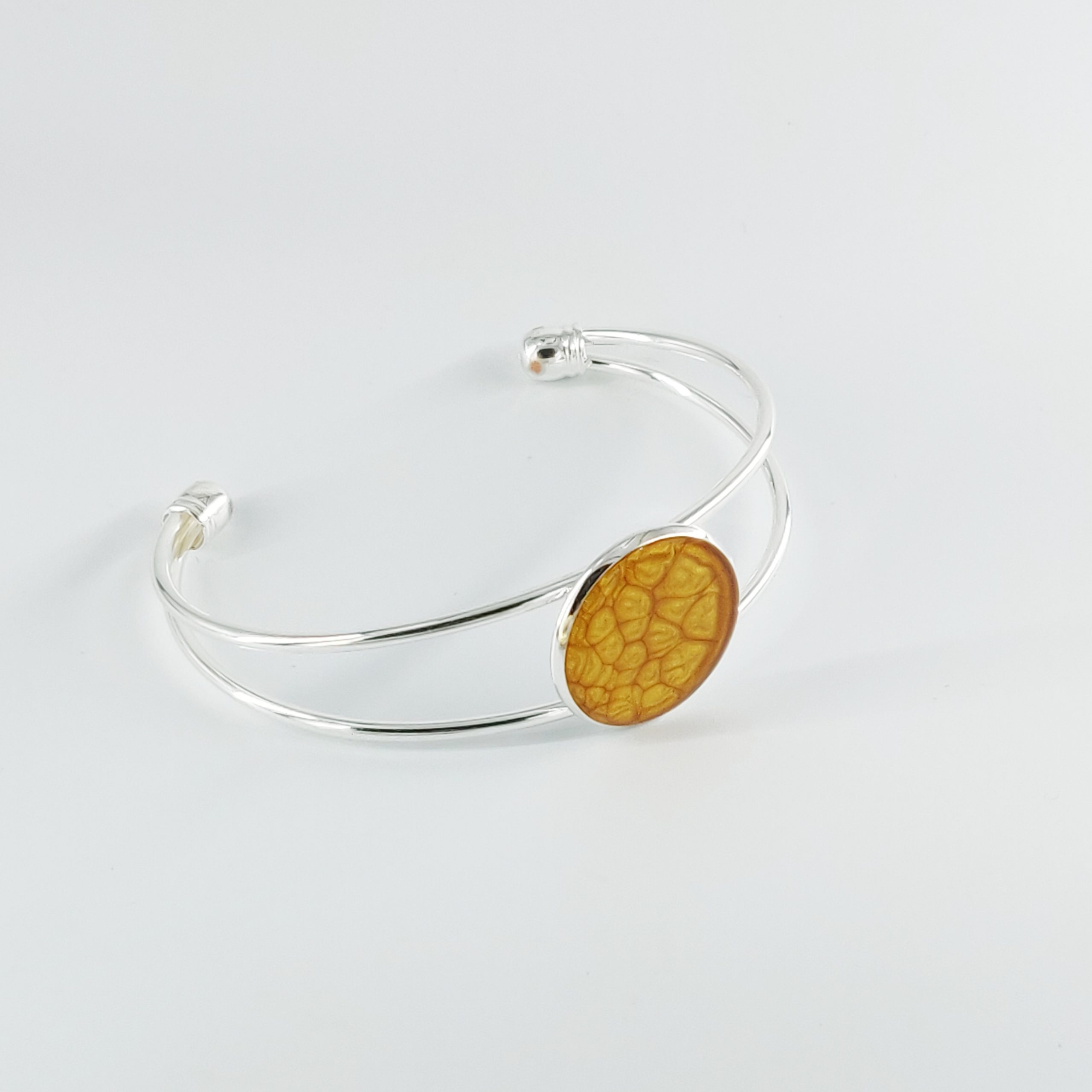 bijou créateur montpellier bracelet séléné jaune