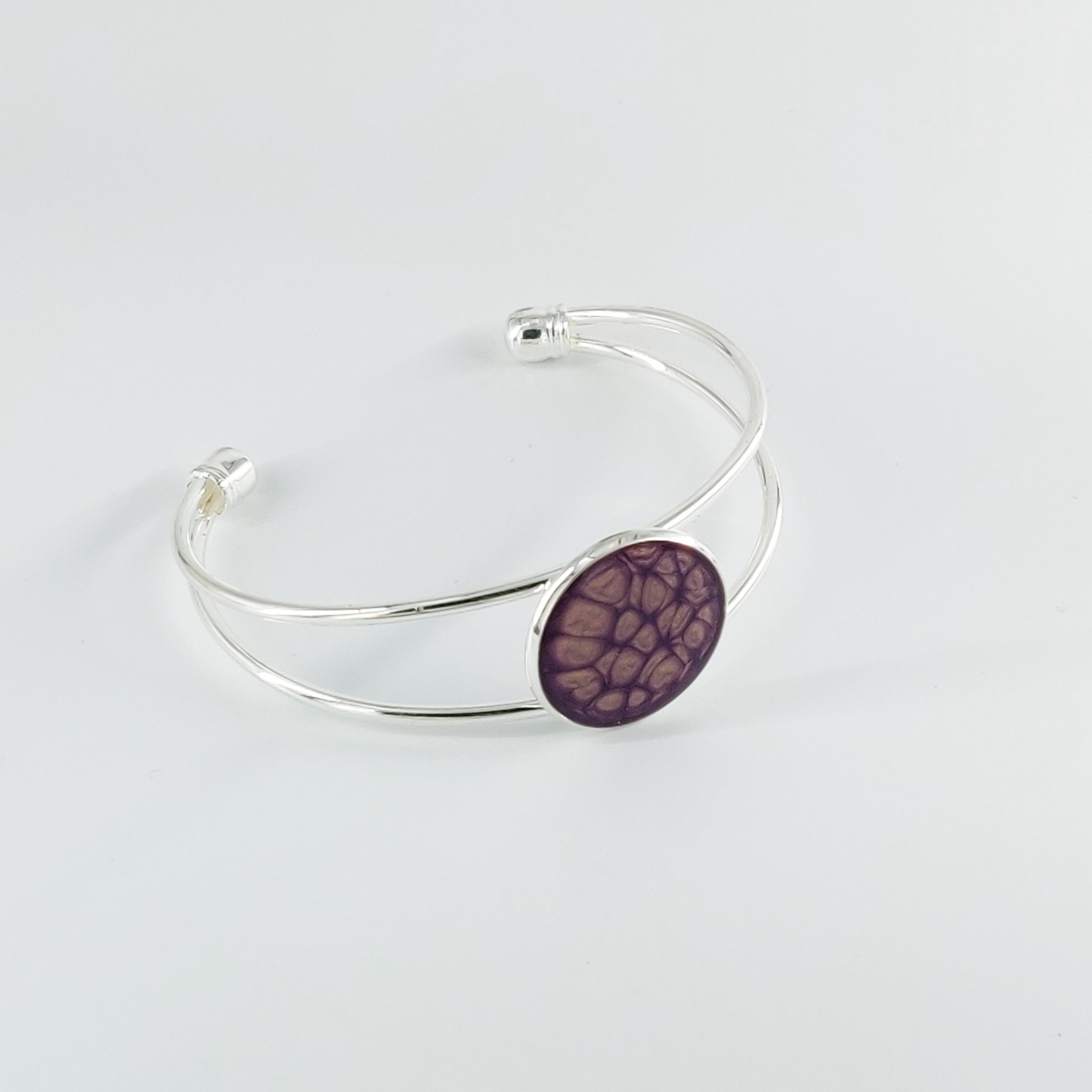 bijou créateur montpellier bracelet séléné violet
