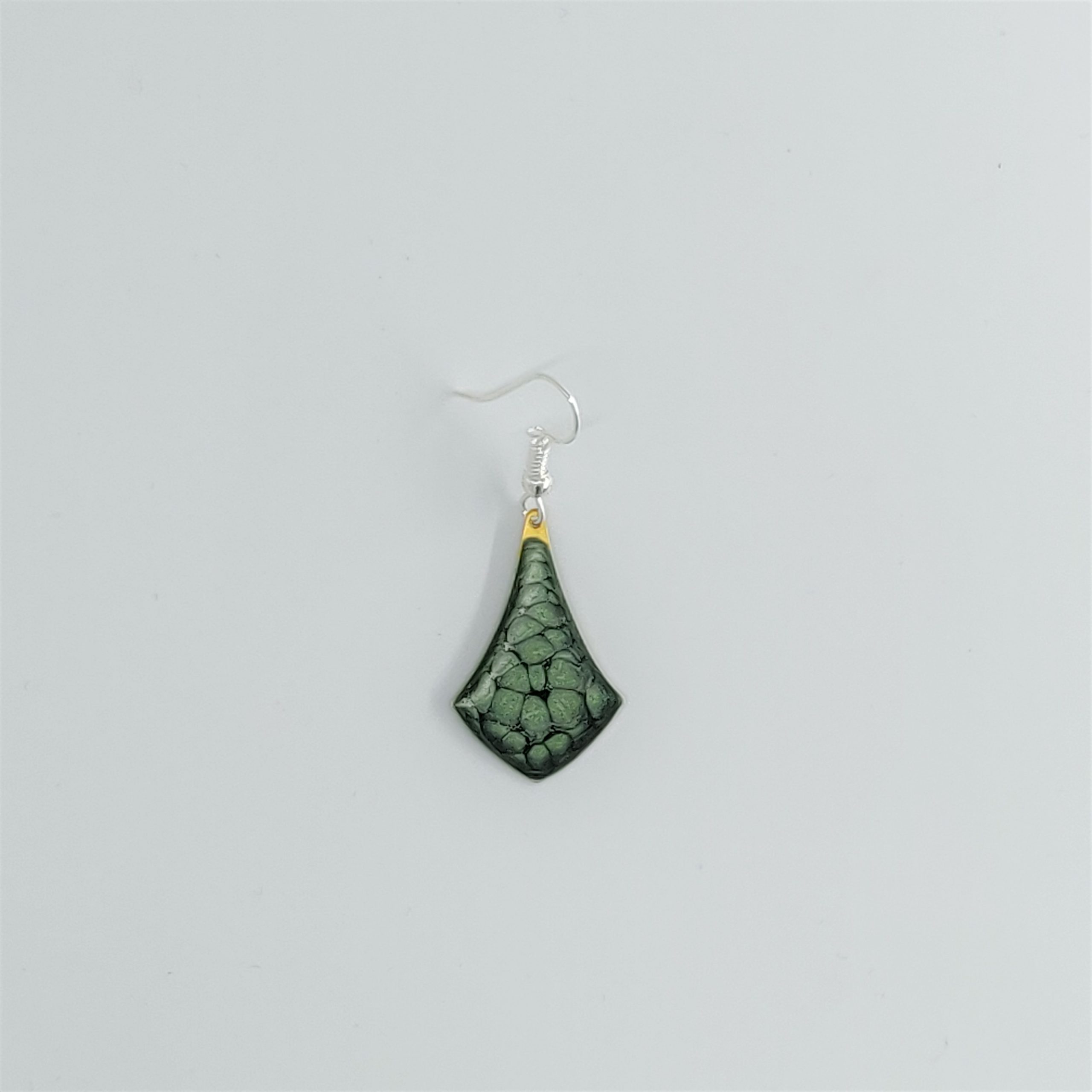 boucles d'oreilles naïade vertes détourées