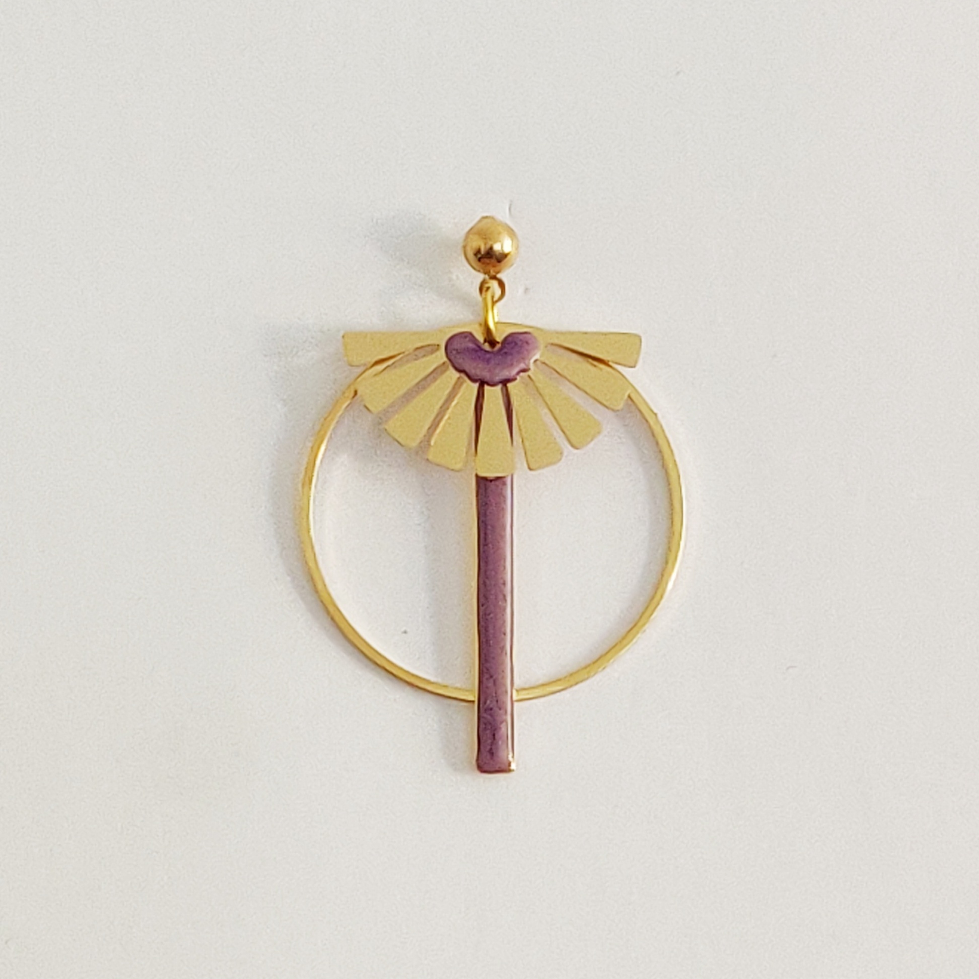 bijou créateur montpellier boucles d'oreilles isis violettes