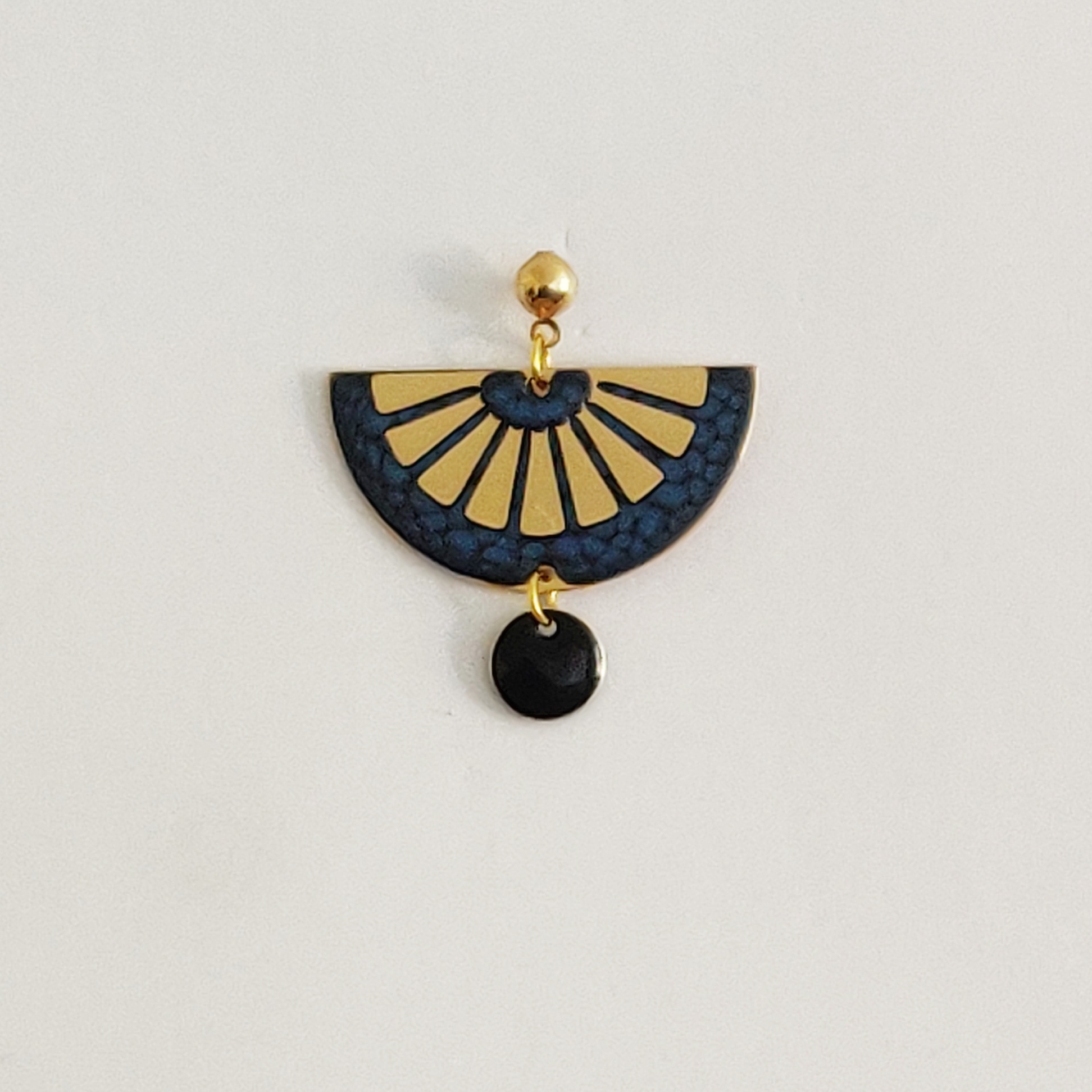 bijou créateur montpellier boucles d'oreilles alcyone bleues