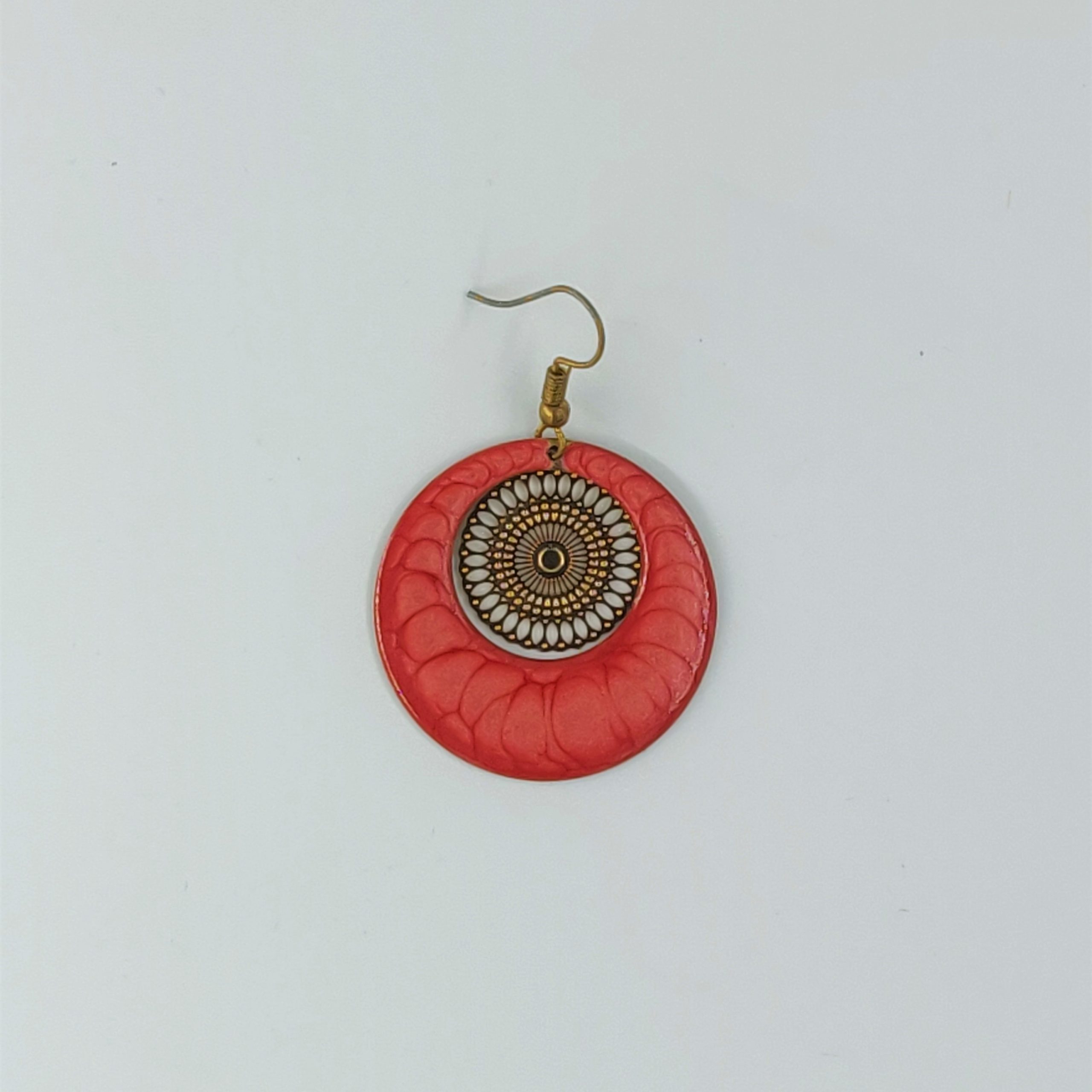 bijou créateur montpellier boucles d'oreilles aphrodite corails fond doré