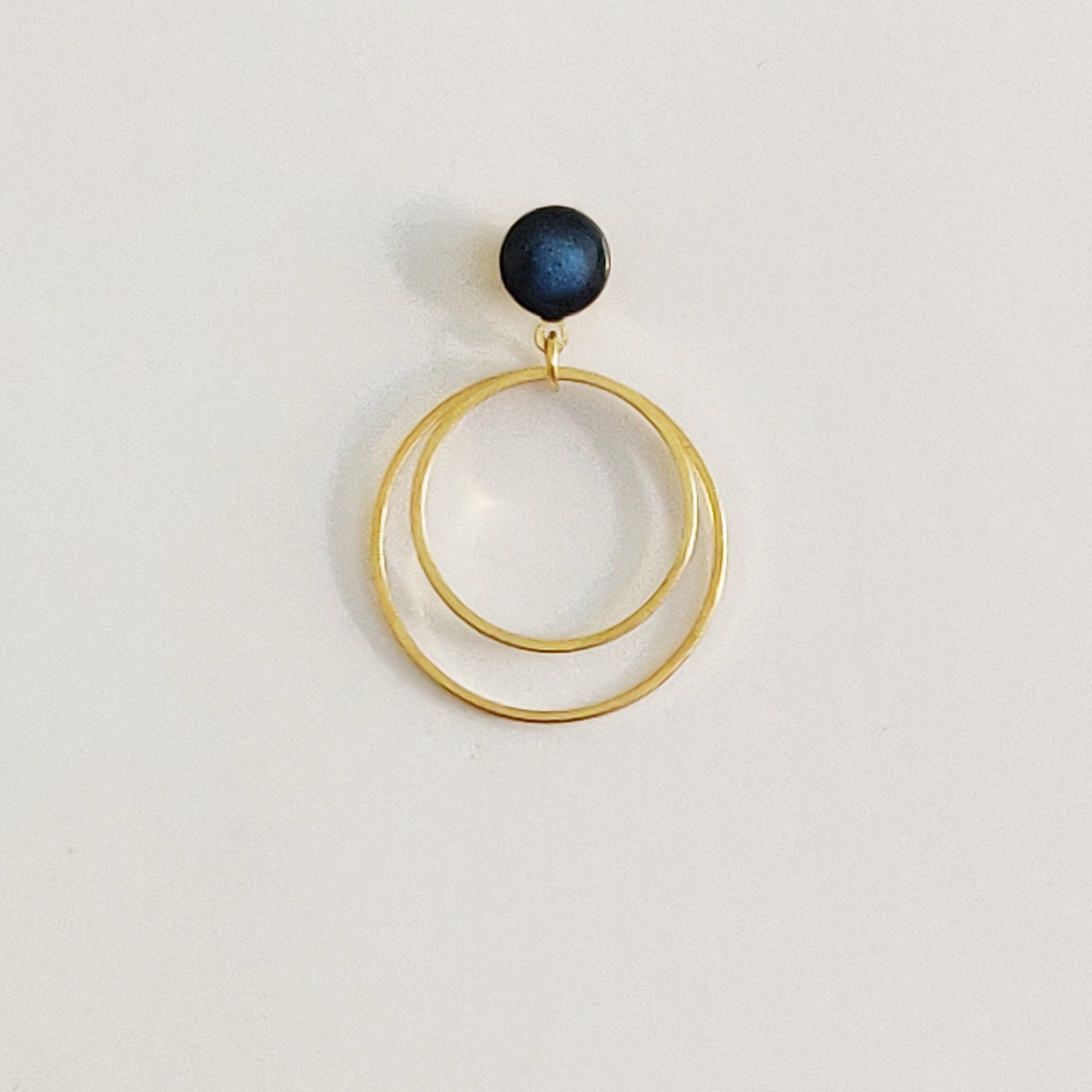 bijou créateur montpellier boucles d'oreilles astérïa bleues