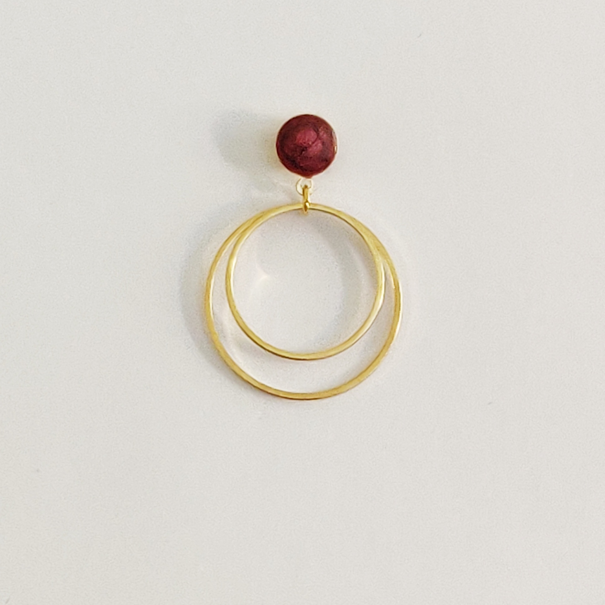 bijou créateur montpellier boucles d'oreilles astérïa bleues