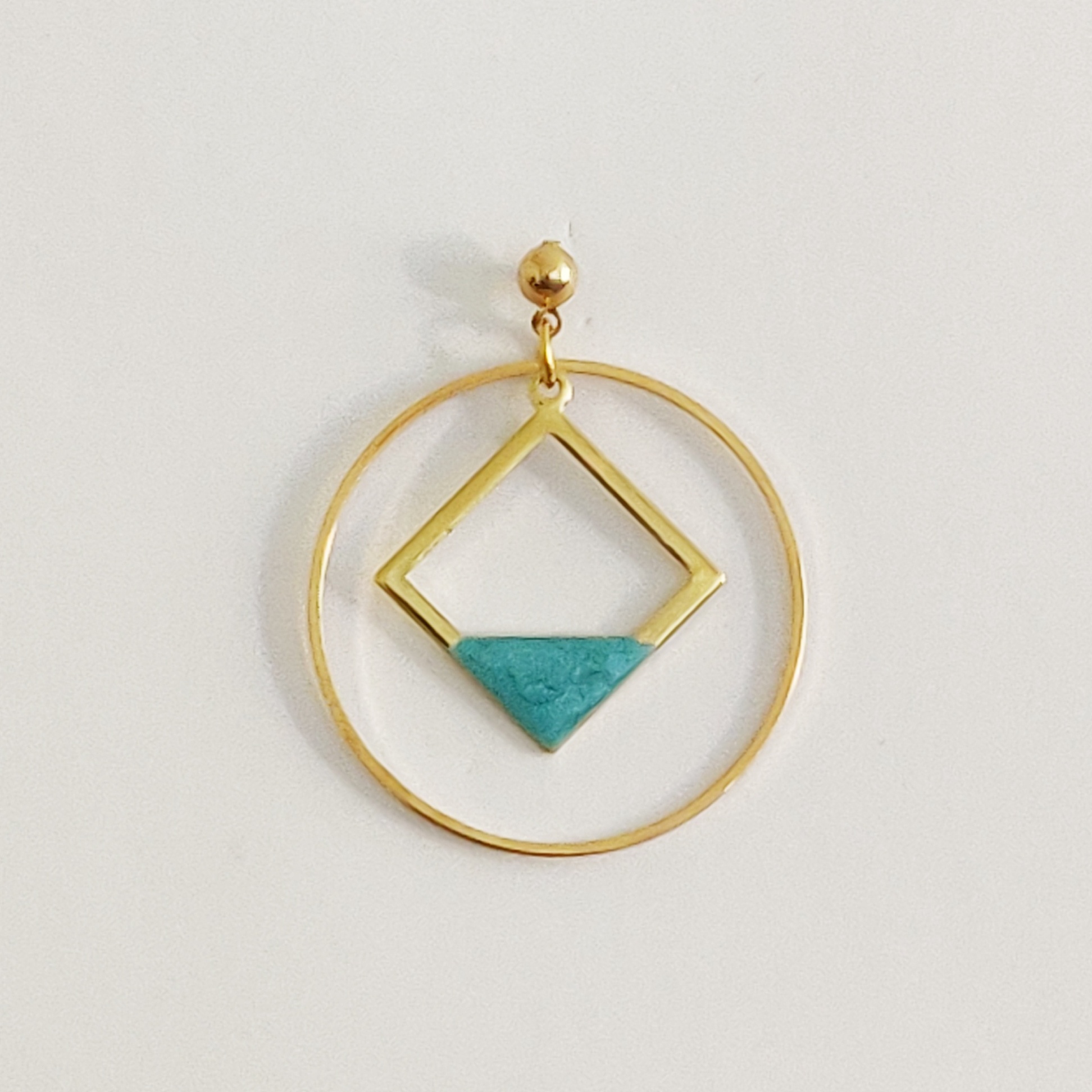 bijou créateur montpellier boucles d'oreilles atlas turquoises