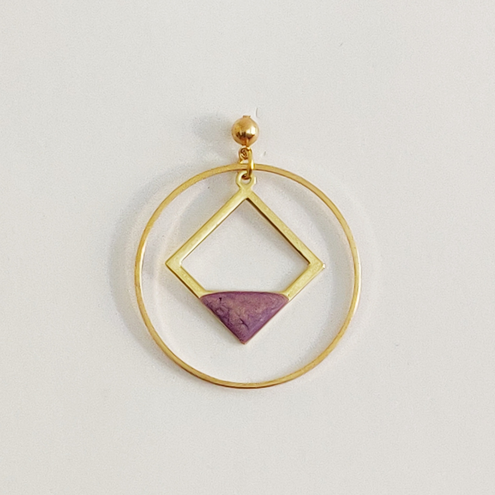 bijou créateur montpellier boucles d'oreilles atlas violettes