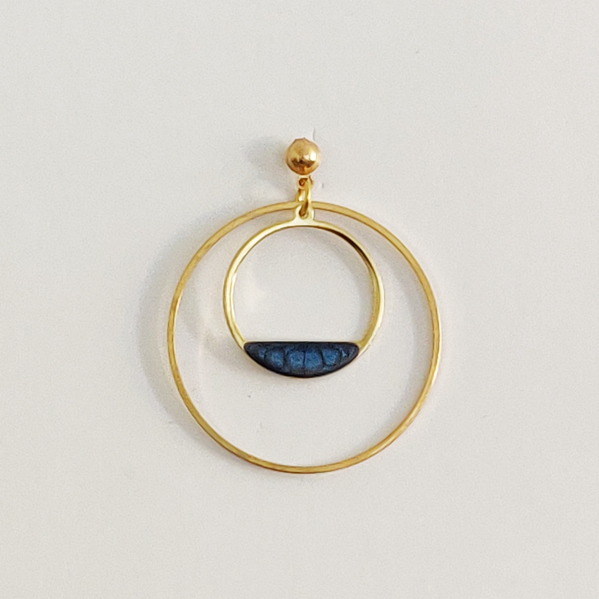 bijou créateur montpellier boucles d'oreilles cérès bleues