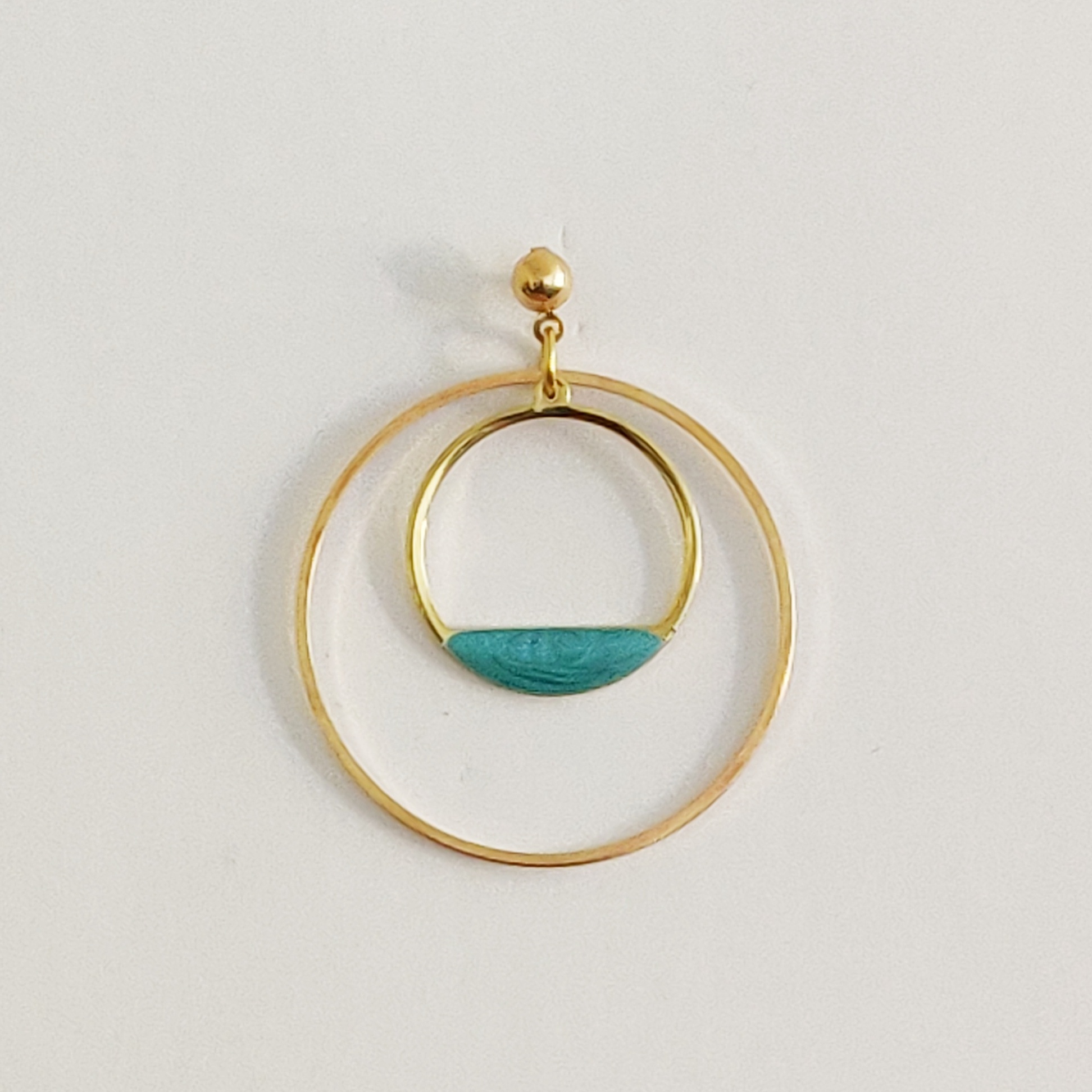 bijou créateur montpellier boucles d'oreilles cérès turquoises