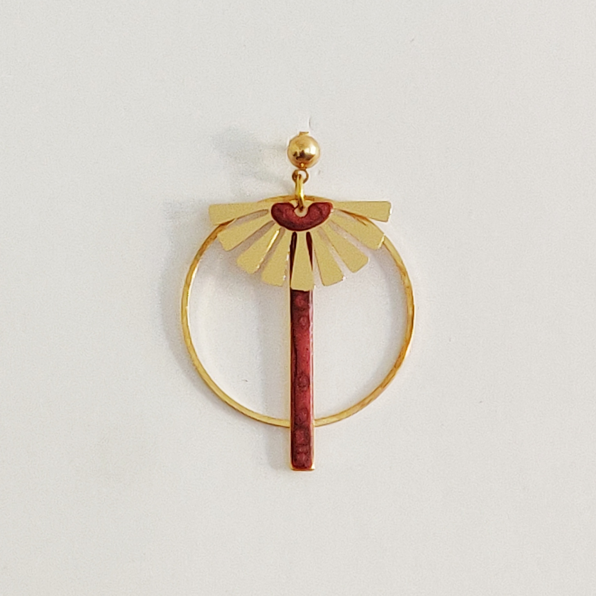 bijou créateur montpellier boucles d'oreilles isis briques