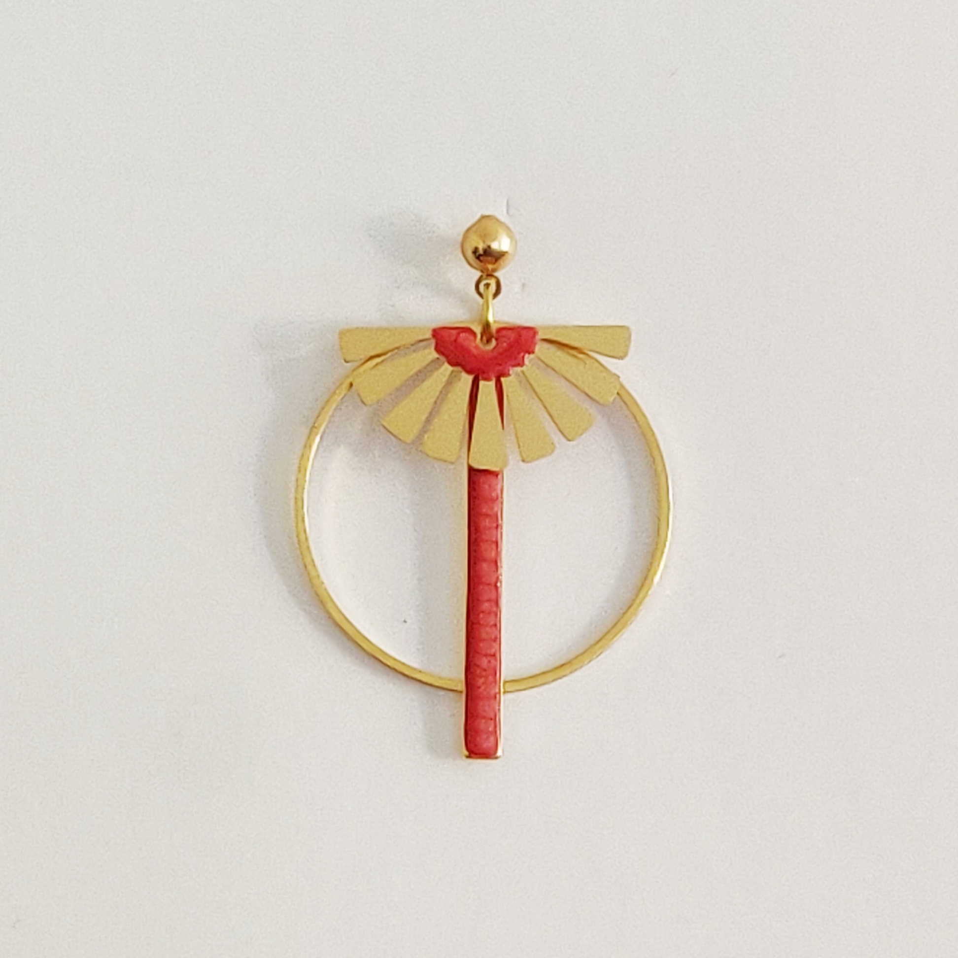 bijou créateur montpellier boucles d'oreilles isis corails