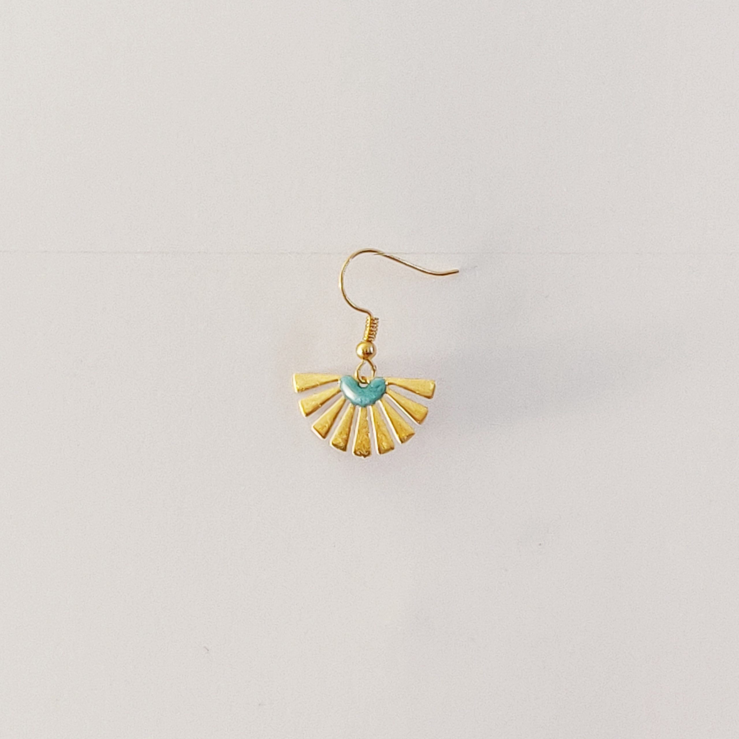 bijou créateur montpellier boucles d'oreilles maïa turquoises