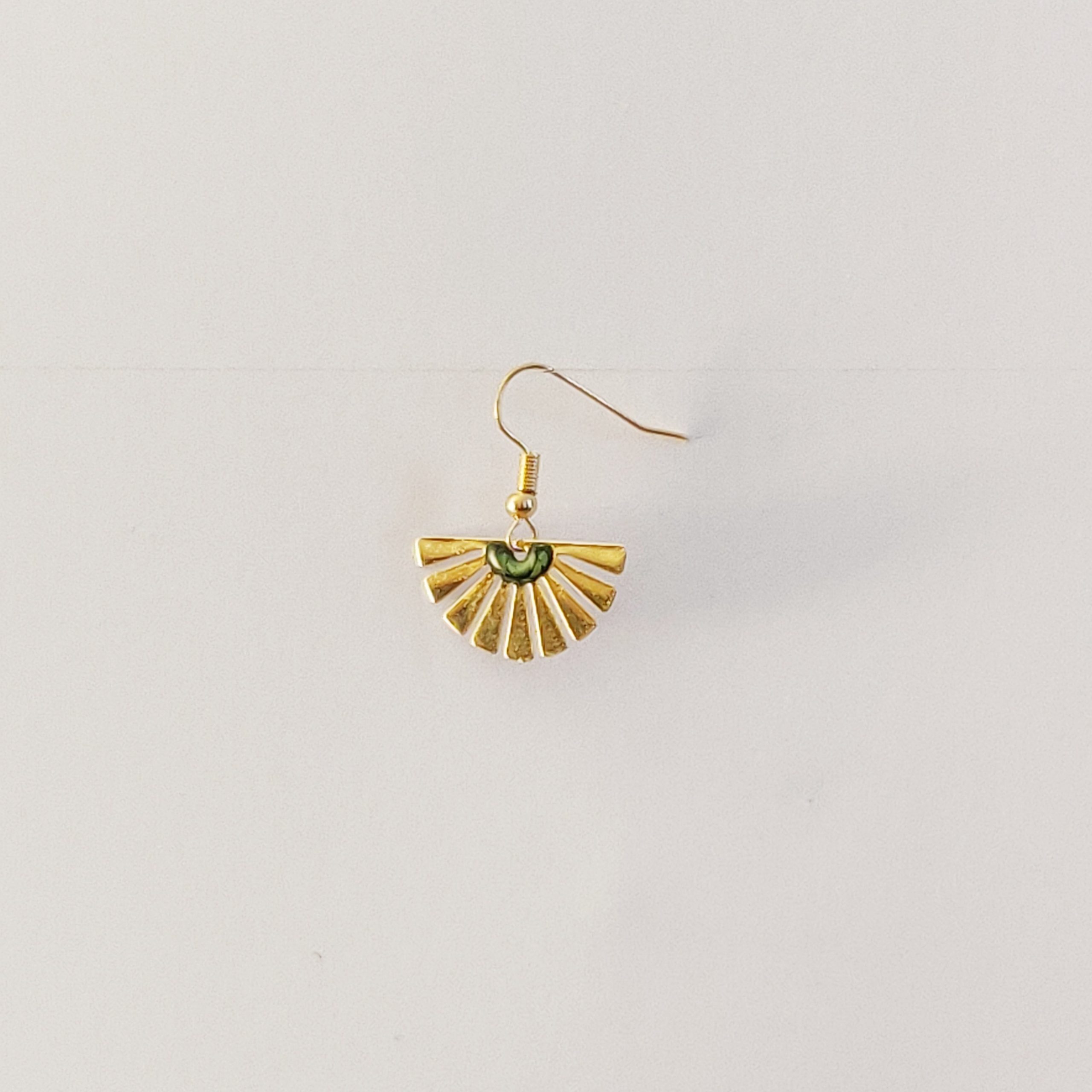 bijou créateur montpellier boucles d'oreilles maïa vertes