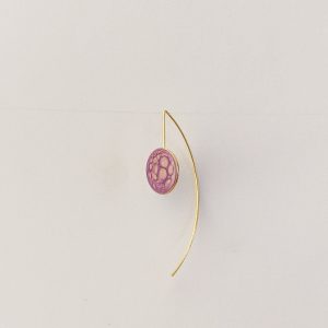 bijou créateur montpellier boucles d'oreilles psyché violettes