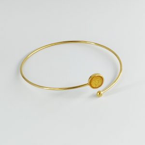 bijou créateur montpellier bracelet athéna jaune