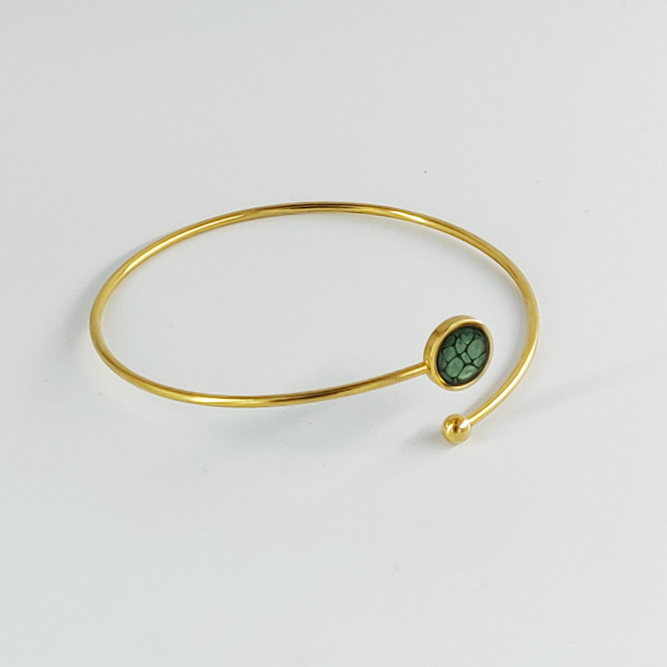 bijou créateur montpellier bracelet athéna vert