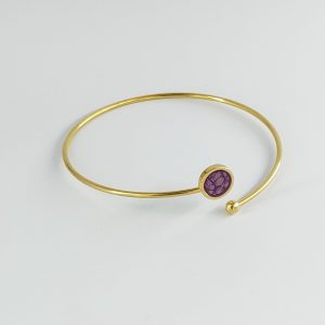 bijou créateur montpellier bracelet athéna violet