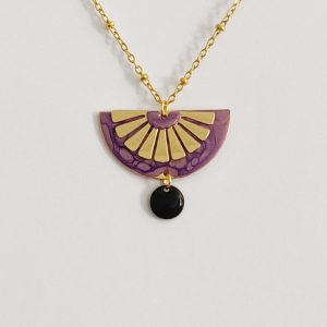 bijou créateur montpellier pendentif alcyone violet